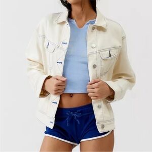 Women's Cream Denim Jacket